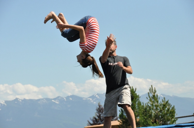 Kaip treniruotis ir padaryti salto?